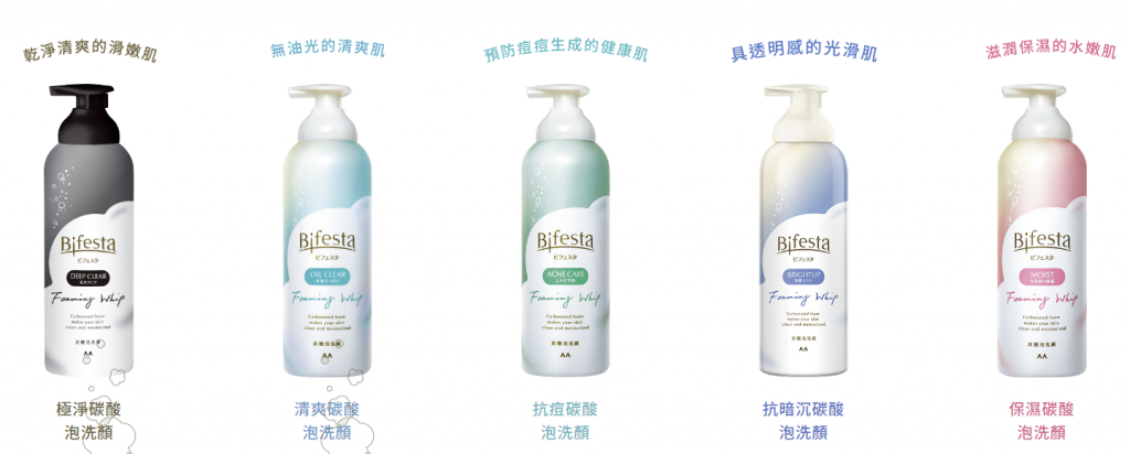 熱門洗面慕斯品牌推薦4 - Bifesta 碳酸泡洗顏系列